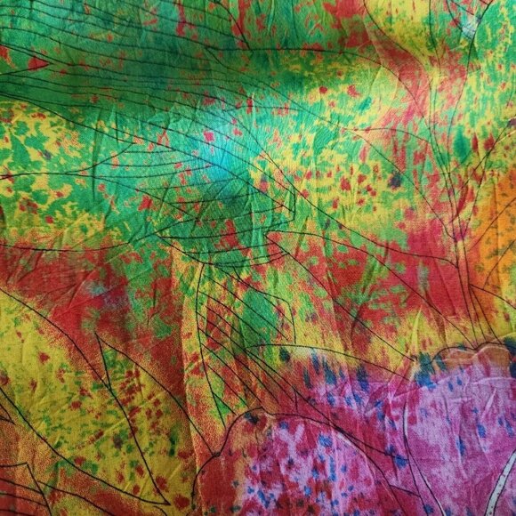 Jams World Vintage Sleeveless Dress Strokes Pattern Floral Size Small - Picture 12 of 14